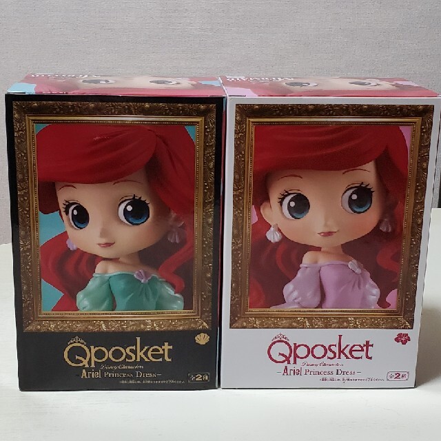 Disney(ディズニー)のQposket アリエル　ドレスver ２種セット エンタメ/ホビーのおもちゃ/ぬいぐるみ(キャラクターグッズ)の商品写真