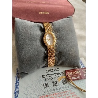 セイコー(SEIKO)のセイコー ドルチェ&エクセリーヌ 美品 18Pダイヤ クォーツ(腕時計)