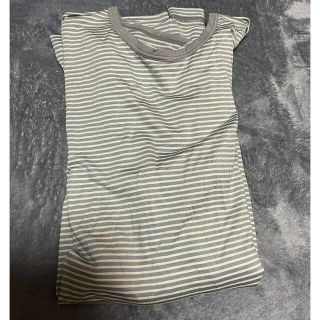 ユニクロ(UNIQLO)の新品2枚組　ボーダーヒートテック　インナー(Tシャツ/カットソー(七分/長袖))