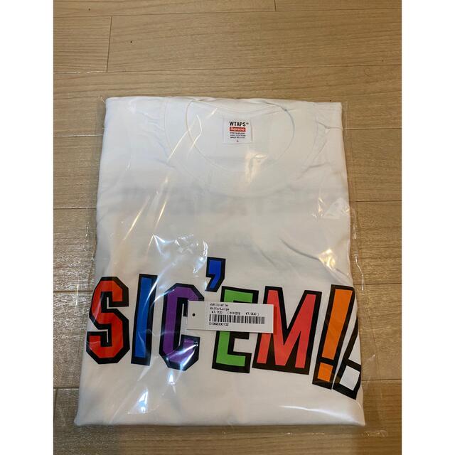 Supreme WTAPS SIC'EM tee white LサイズTシャツ/カットソー(半袖/袖なし)
