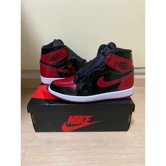 Nike Air Jordan 1 High Patent Bred27センチ新品未使用SNKRS購入品