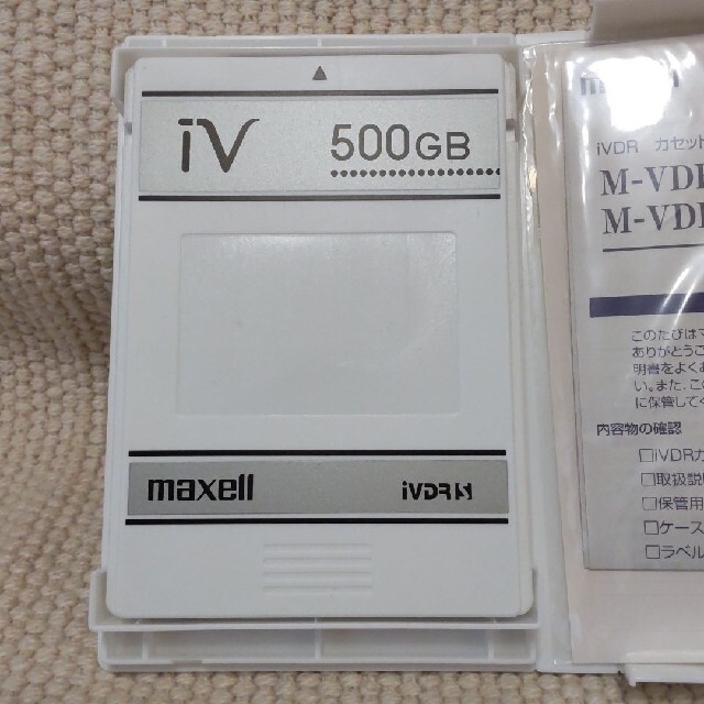 maxell(マクセル)のmaxell iVDR-S 500GB（日立Woooで使用） スマホ/家電/カメラのPC/タブレット(PC周辺機器)の商品写真