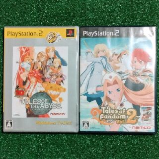 プレイステーション2(PlayStation2)のPS2ソフト『テイルズオブジアビス+ファンダム2』2本セットまとめ売り#送料込み(家庭用ゲームソフト)