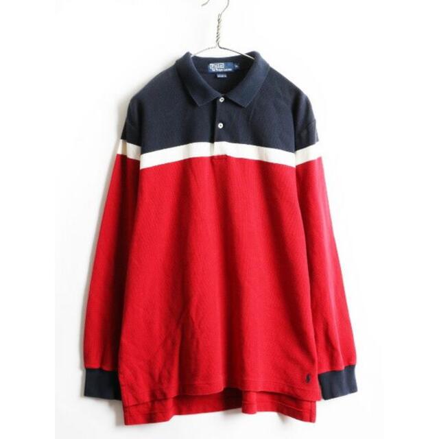 90's 大きいサイズ XL ■ POLO ポロ ラルフローレン トリコカラー39s大きいサイズXL