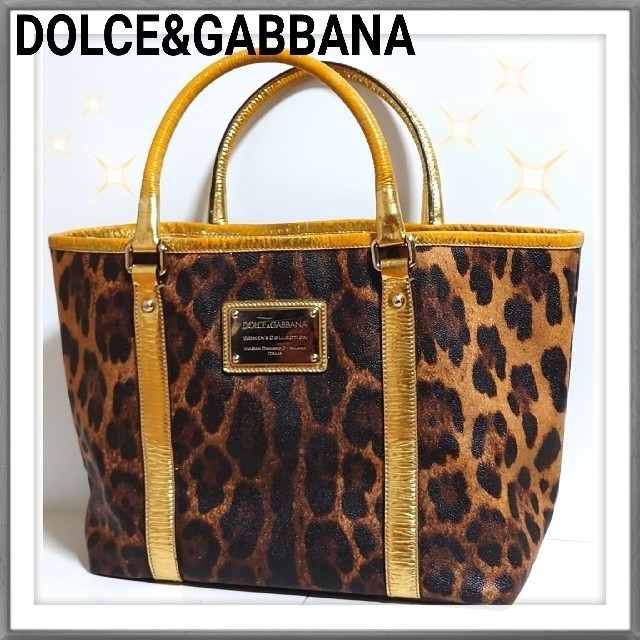 DOLCE&GABBANA(ドルチェアンドガッバーナ)のドルチェ&ガッバーナ トートバッグ レオパード レザー ブランド ヒョウ柄 レディースのバッグ(トートバッグ)の商品写真