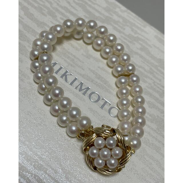 MIKIMOTO - ミキモト パールブレスレット 2連 K14 美品の通販 by ちゃ