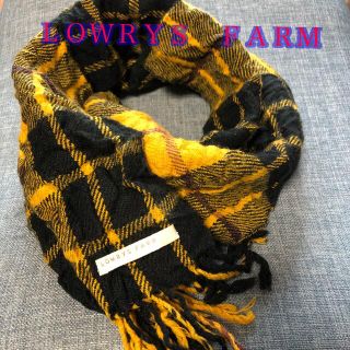 ローリーズファーム(LOWRYS FARM)の【美品】ＬＯＷＲＹＳ　ＦＡＲＭマフラー(マフラー/ショール)