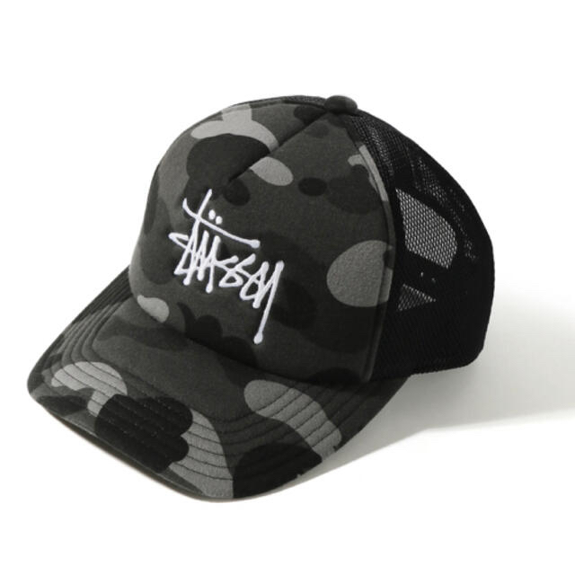 ステューシー エイプ ベイプ トラッカー キャップ BAPE STUSSY