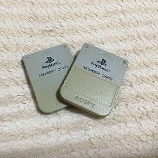 プレイステーション(PlayStation)のプレイステーション　メモリーカード(家庭用ゲーム機本体)