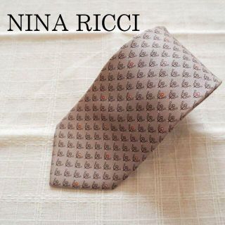 ニナリッチ(NINA RICCI)のNINA RICCI ニナリッチ ネクタイ シルク100% ピンク系 花柄(ネクタイ)