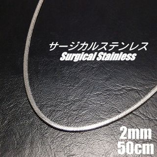 【大流行】スネークチェーンネックレス　シルバー サージカル ステンレス(ネックレス)