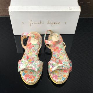 フランシュリッペ(franche lippee)のRR124 フランシュリッペ　サンダル　花柄　イエロー　#M(サンダル)