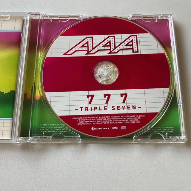 AAA(トリプルエー)のAAA 777 -TRIPLE SEVEN- 1枚組CD エンタメ/ホビーのCD(ポップス/ロック(邦楽))の商品写真