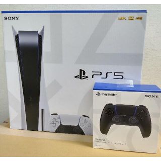 プレイステーション(PlayStation)の【新品未使用】PlayStation5本体＋ワイヤレスコントローラーセット(家庭用ゲーム機本体)