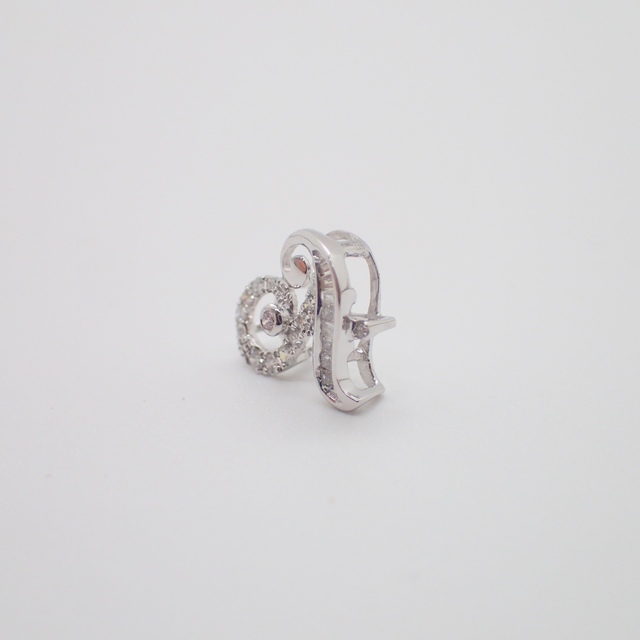 【新品】K18WG イニシャル A ペンダントトップ 4