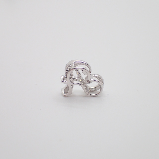 【新品】K18WG イニシャル A ペンダントトップ 5
