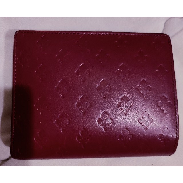 PATRICK COX(パトリックコックス)の値下げ！　パトリックコックス　二つ折り財布　がま口　レザー　型押し　赤　レッド レディースのファッション小物(財布)の商品写真