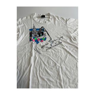 コモリ(COMOLI)の古着　vintage design T-shirt made in U.S.A(Tシャツ/カットソー(半袖/袖なし))