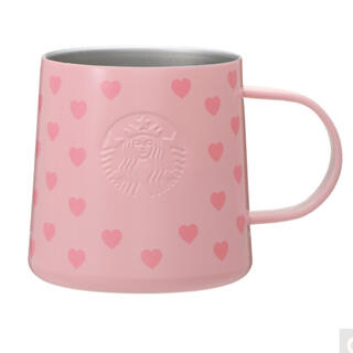 スターバックスコーヒー(Starbucks Coffee)のスターバックス バレンタイン 2022 ステンレスマグ ピンク ハート(マグカップ)