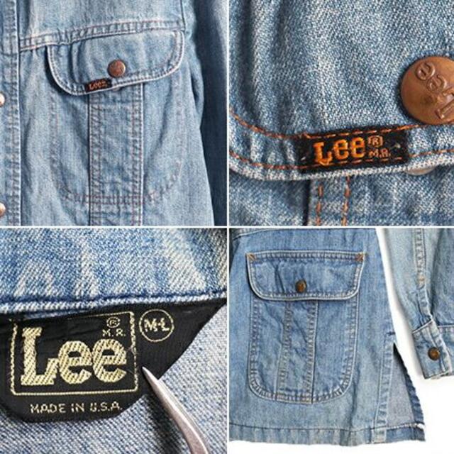 Lee - 70's USA製 ビンテージ □ Lee リー スナップボタン デニム ...