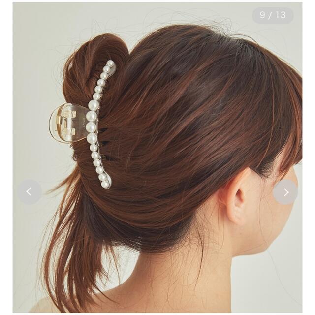 SNIDEL(スナイデル)のSNIDELHOME☆新品レジンパールクリップ レディースのヘアアクセサリー(バレッタ/ヘアクリップ)の商品写真