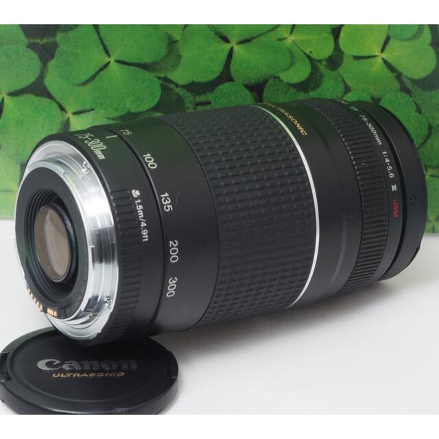 【美品】キャノンEF75-300mm超望遠ズーム⭐️スポーツ、イベントで大活躍