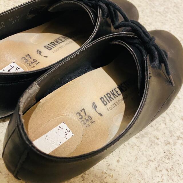 BIRKENSTOCK(ビルケンシュトック)の値下げ❗️使用感あり⭐️ビルケンシュトックレースアップシューズ　革靴　ブラック レディースの靴/シューズ(ローファー/革靴)の商品写真