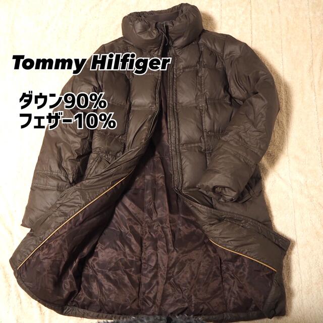 TOMMY HILFIGER(トミーヒルフィガー)の【訳あり】ダウンコート　ロングダウン　レディース　トミーヒルフィガー  茶 レディースのジャケット/アウター(ダウンコート)の商品写真