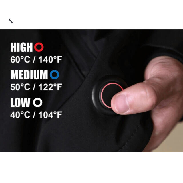 発熱保温にカバン要らず！　グラフェンヒーティングジャケット　メンズLサイズ 4