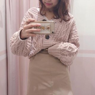 ヘザー(heather)のHeather YUMMY KNIT ストロベリーラテ(ニット/セーター)