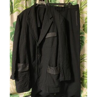 ヨウジヤマモト リバーシブル切り替えウールメルトンナイロン