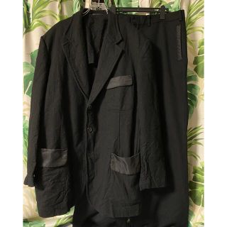 ヨウジヤマモト(Yohji Yamamoto)のヨウジヤマモト  リバーシブル切り替えウールメルトンナイロンセットアップ(セットアップ)