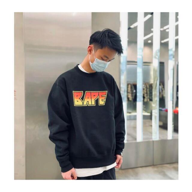BAPE CRYSTAL STONE RELAXED CREWNECK L