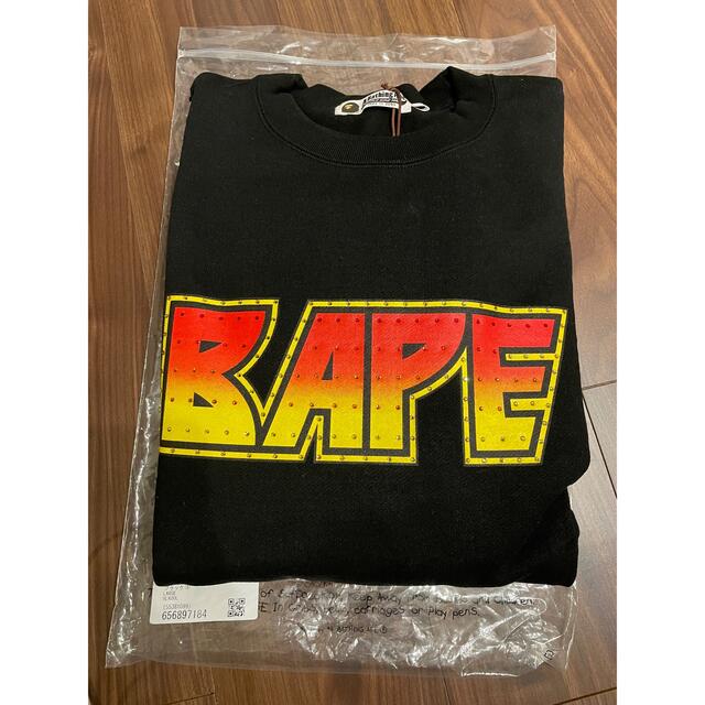 BAPE CRYSTAL STONE RELAXED CREWNECK L
