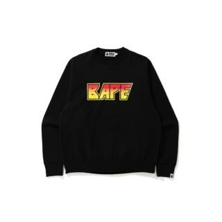 アベイシングエイプ(A BATHING APE)のBAPE CRYSTAL STONE RELAXED CREWNECK L(スウェット)