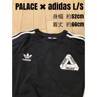 【中古 XL】Palace adidas L/S T-SHIRT 長袖Tシャツ(Tシャツ/カットソー(七分/長袖))