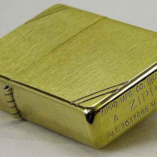 zippo 1986年　月無し　1937レプリカ　フラットトップ　ブラス　レトロ