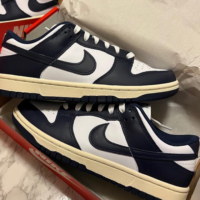 NIKE WMNS DUNK LOW Vintage Navy 1