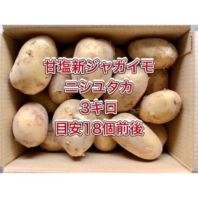 【鹿児島産】甘塩新ジャガイモ箱込み3キロ^_^ 食品/飲料/酒の食品(野菜)の商品写真