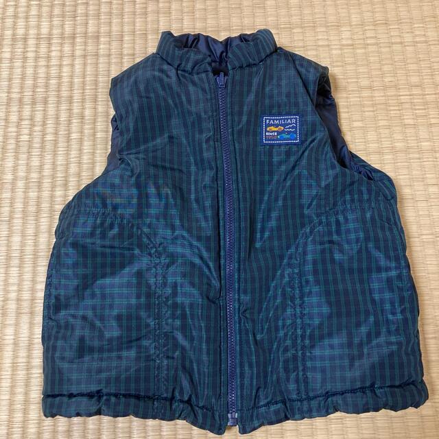 familiar(ファミリア)のfamiliar リバーシブルダウンベスト キッズ/ベビー/マタニティのキッズ服男の子用(90cm~)(ジャケット/上着)の商品写真