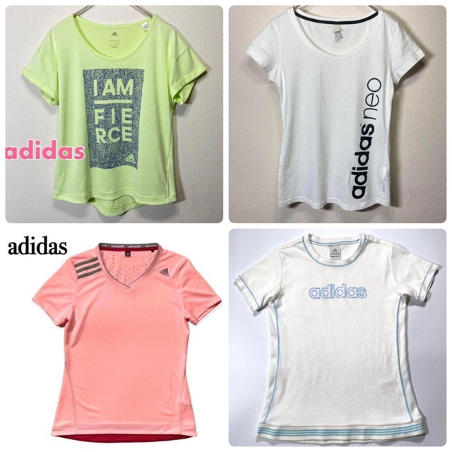 adidas(アディダス)の☆美品☆ adidas Tシャツ レディース Sサイズ パステルグリーン レディースのトップス(Tシャツ(半袖/袖なし))の商品写真