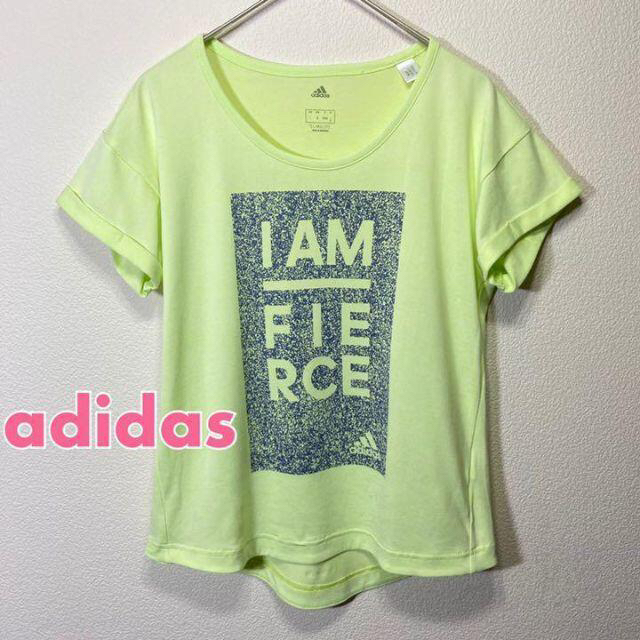 adidas(アディダス)の☆美品☆ adidas Tシャツ レディース Sサイズ パステルグリーン レディースのトップス(Tシャツ(半袖/袖なし))の商品写真