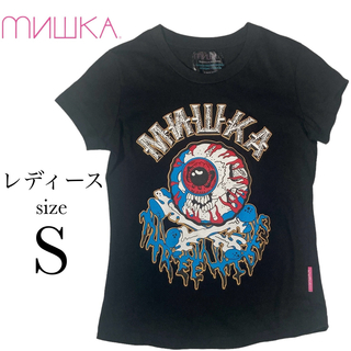 MNWKA ミシカ プリント 半袖 Tシャツ メンズ Sサイズ ブラック/黒