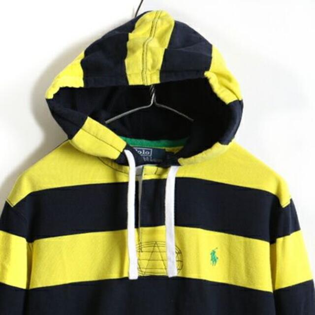 ■ POLO ポロ ラルフローレン 2トーン ボーダー ラガーシャツ タイプ ス 米政府 パーカー polo ラルフローレン 2トーン パーカー