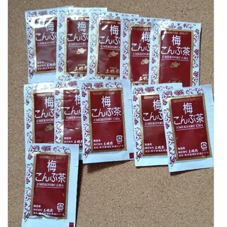 梅こんぶ茶11個◆赤坂銘茶　土橋園　粉末　昆布　インスタント個包装(茶)
