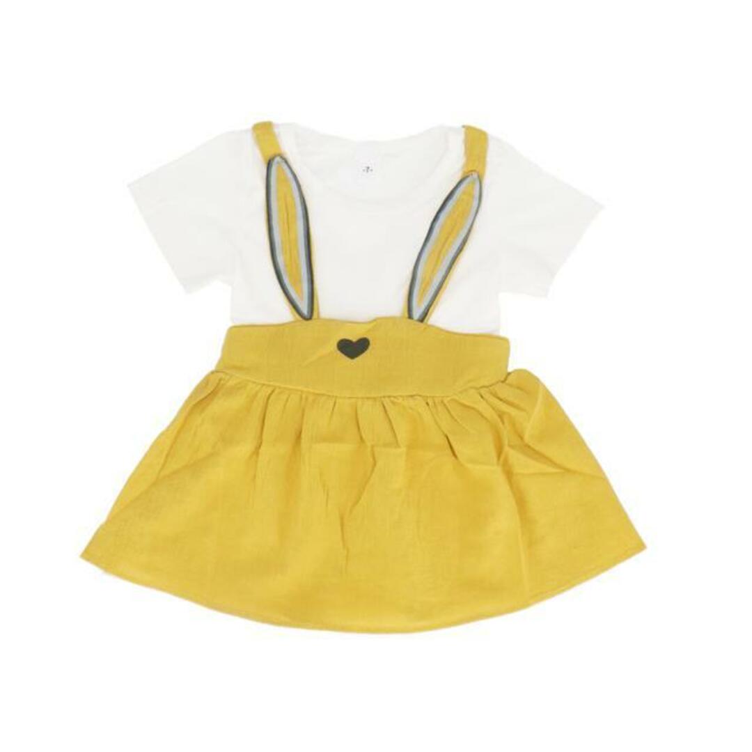 【並行輸入】 キッズ ウサミミ ワンピース キッズ/ベビー/マタニティのキッズ服女の子用(90cm~)(ワンピース)の商品写真