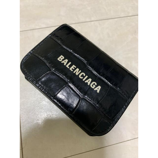 BALENCIAGA　バレンシアガ　ミニ財布　クロコダイル柄　ミニウォレット