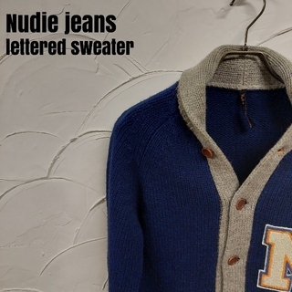 ヌーディジーンズ(Nudie Jeans)のNudie jeans/ヌーディージーンズ ウール レタードカーディガン(カーディガン)