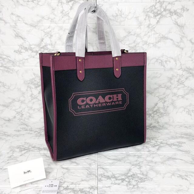 【新品】COACH トートバッグ ハンドバッグ ショルダー バイカラー ブラック