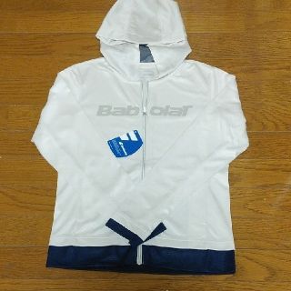 バボラ(Babolat)の◆ バボラ  ジャケット レディース テニスウェア (ベージュ) ◆(ウェア)